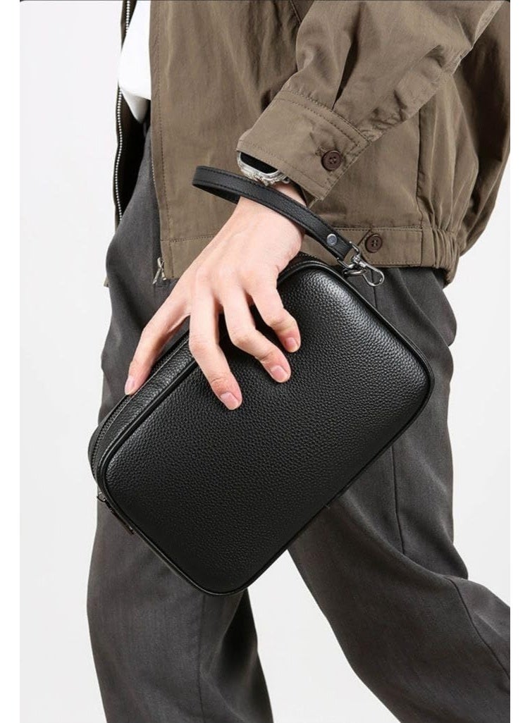 Unisex Smart Fingerprint Lock Hand bag with Anti-Theft Technology - 2-Zipper Security, 10-Fingerprint Capacity, Handle , Compatible with Smartphones/Tablets/Laptops - Image 2